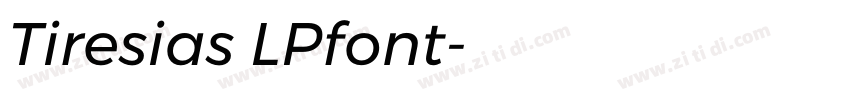 Tiresias LPfont字体转换